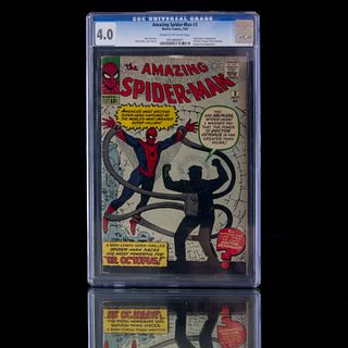 Amazing Spider - Man #3. Origin and 1st appearance of Doctor Octopus (Otto Octavius). Human Torch appearance. Calificación 4.0.