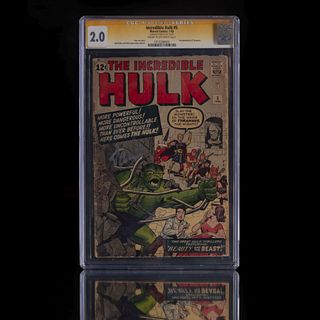 Incredible Hulk #5. Firmado por Stan Lee.  1st appearance of Tyrannus. Historia de Stan Lee,  Editor Comics Marvel.