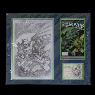 DC Cover Art reproduction print: All Star BATMAN & ROBIN Art Jim Lee.  Originally published in All - Star Batman & Robin #9. Firmado