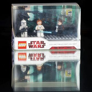 Lego Star Wars.  Collectible display set.  Edición limitada 0518 / 1250.  Minifiguras exclusivas de SDCC, 2009.  Muy raro.