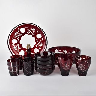 Vintage Assorted Glass Tableware