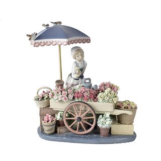 Lladro "Flowers of the Season" Porcelain Figurine