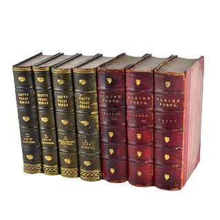 Leather Bound Poets and Prose Collection