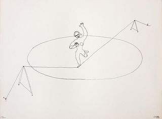 Alexander Calder (after) - Untitled (Tight Rope II) from "16 Circus Drawings"