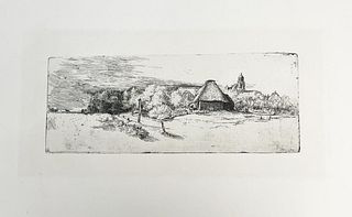 Rembrandt van Rijn (after) - Landscape with Ruined Tower