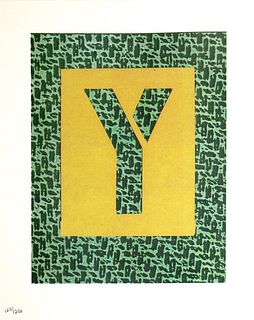 David Hockney - Letter Y from "Hockney