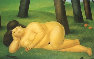 Fernando Botero (after) - The Reclining Woman