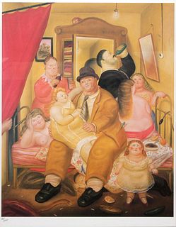 Fernando Botero (after) - The House of the Arias Twins