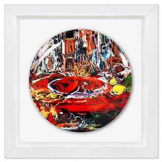 Cecily Brown, "Lobsters Walk Hand in Hand" Framed Limited Edition Plate with Letter of Authenticity.