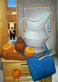 Fernando Botero (after) - The Falling Orange
