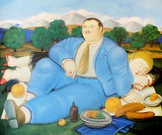 Fernando Botero (after) - La Siesta