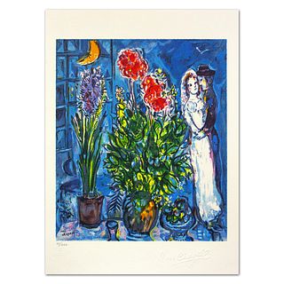 Marc Chagall- Lithograph "Les Maries"