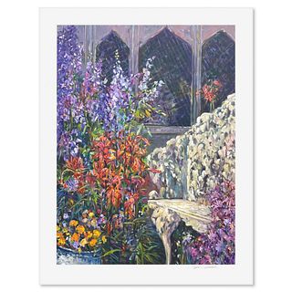 Henri Plisson (1933-2006), "A Place in the Garden" Limited Edition Serigraph, Numbered and Hand Signed with Letter of Authenticity