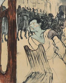 Henri Toulouse-Lautrec (After) - Au Pied de L'Echafuad