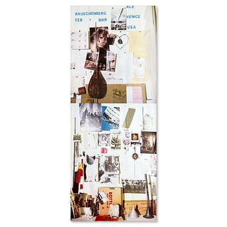 Robert Rauschenberg (1925-2008), Vintage Poster (30" x 74") from 1978 with Letter of Authenticity.