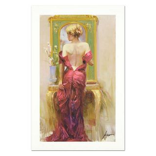 Pino (1939-2010), "Elegant Seduction" Hand Signed Limited Edition on Canvas with Certificate of Authenticity.