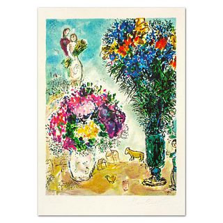 Marc Chagall (1887-1985), "La Gerbe De Ble" Limited Edition Lithograph with Certificate of Authenticity.