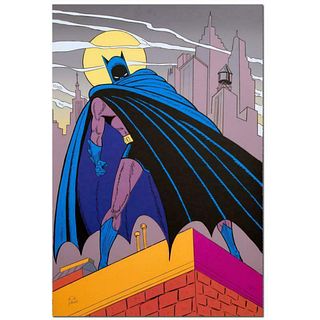 Bob Kane (1915-1998)- Original Lithograph "Batman Over Gotham"