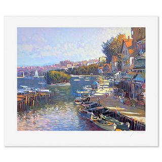 Ming Feng, "Bay Side Village" Limited Edition Printer's Proof, Numbered and Hand Signed with Letter of Authenticity