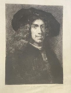 Rembrandt van Rijn (After) - Portrait of A Young Man