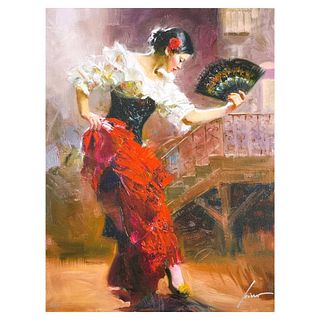 #1 in Edition: Pino (1939-2010) "Spanish Dancer" Limited Edition on Canvas, HC Numbered 1/10 and Hand Signed with Certificate of Authenticity.