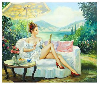 Taras Sidan- Original Giclee on Canvas "Benita"