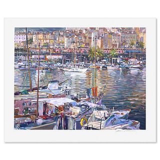 Henri Plisson (1933-2006), "Menton" Limited Edition Serigraph, Numbered and Hand Signed with Letter of Authenticity