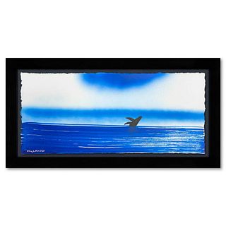 Wyland, "Humpback" Framed, Hand Signed Original Painting with Letter of Authenticity.