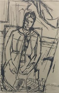 Alberto Giacometti - Copia dal "Ritratto di Madame