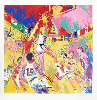 LeRoy Neiman - Olympic Basketball