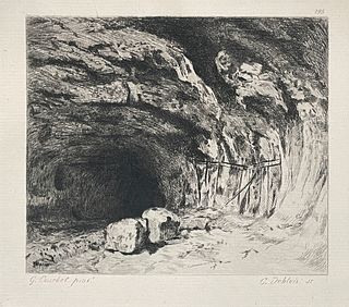 Gustave Courbet - Grotte De La Source De La Loue