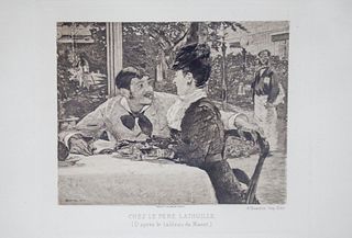 Edouard Manet - Chez Le Pere Lathuille