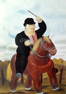Fernando Botero (after) - Man on Horseback