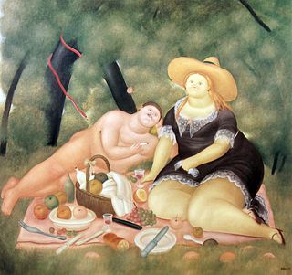 Fernando Botero (after) - Lunch on the Grass
