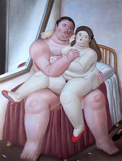 Fernando Botero (after) - Lovers
