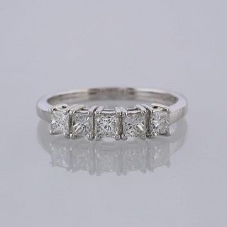 0.90 Carat Five Stone Diamond Ring