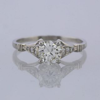 0.84 Carat Diamond Solitaire Engagement Ring