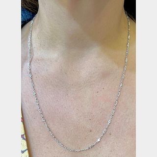 Platinum 1.20 Ct. Diamond by the Yard Necklace