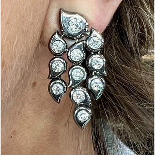 Tamara Comolli 18K Blackened Gold Diamond Earrings