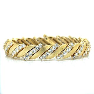 14K Yellow Gold 8.50 Ct. Diamond Bracelet