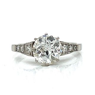Art Deco Platinum 1.49 Ct. Diamond Ring