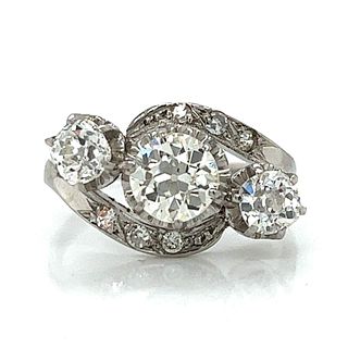 Art Deco Platinum 1.67 Ct. Diamond Ring