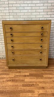 Mid Century Modern Cork and Wood Dresser by Paul Frankl for Johnson Furniture