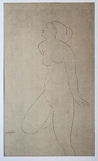 Amedeo Modigliani - Untitled portrait of a Naked Woman (After)