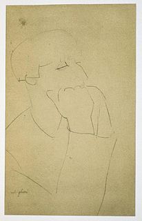 Amedeo Modigliani - Untitled portrait of a Man (After)