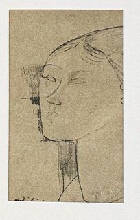 Amedeo Modigliani - Untitled portrait of a Woman (After)