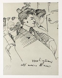 Amedeo Modigliani - Untitled portrait of Mario (After)