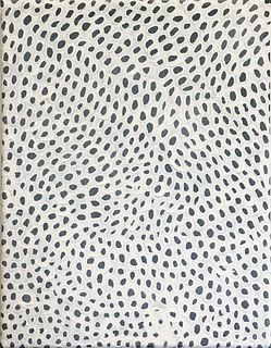 Jean Desert (In the Style of Yayoi Kusama) - Infinity Nets Study with White Velatura