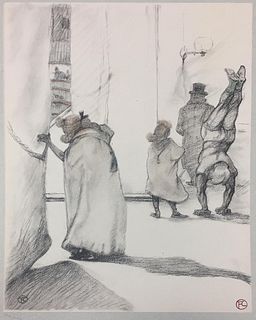 Henri Toulouse-Lautrec - Dans les Coulisses - L'Attente