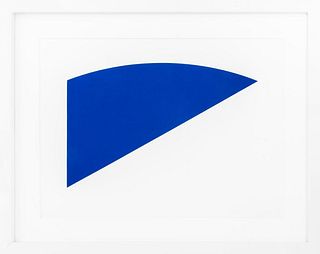 Ellsworth Kelly "Untitled (Blue Curve)" Lithograph